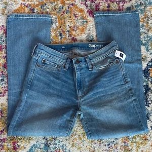 NWT Gap 1969 Mid-Rise Kick Crop Stretch Jeans Size 28T